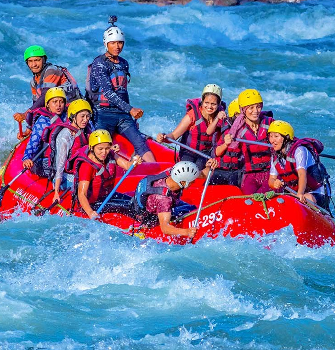 white water rafting in rishikesh